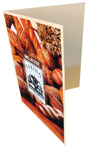 Presentation folder with shiny UV coating